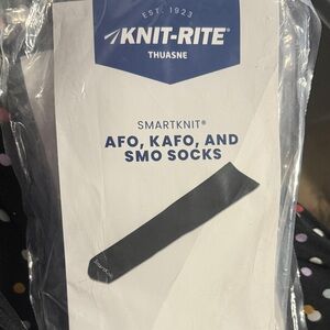 GREY ADULT SMALL  AFO, KAFO, and SMO Socks * 10 pair